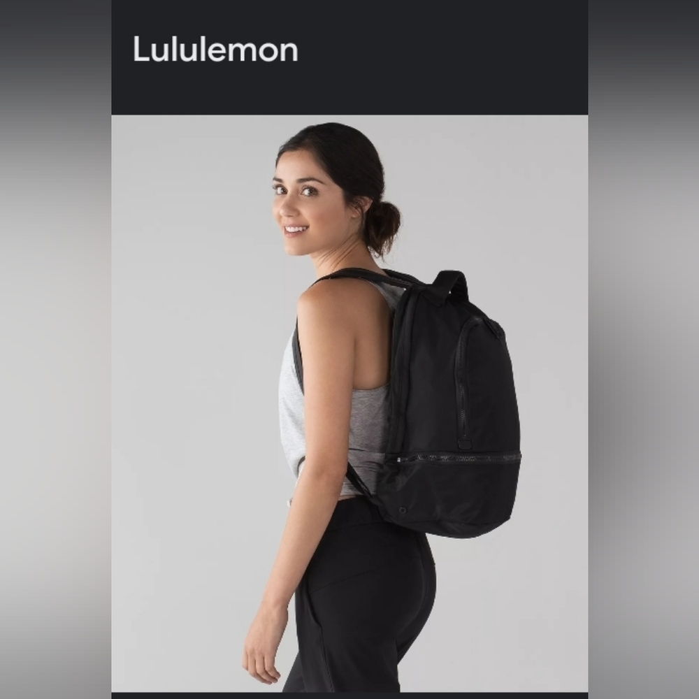 Lululemon Athletica Black Backpack